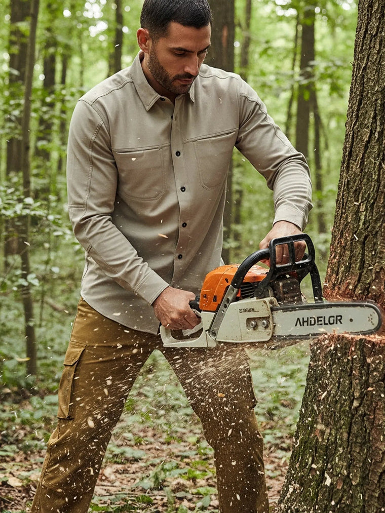 Camisa Técnica Antiácida Oxwear Atacama Hombre – UPF 50+ para Trabajo en Terreno Chile - Anditek