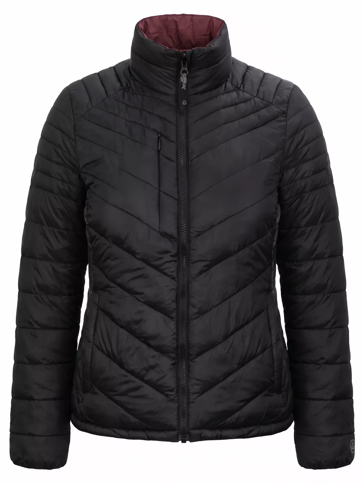 Parka Reversible Mujer Absolute Zero Z-3100 – Thinsulate™ + Nylon Reciclado, Dos Looks en Una Prenda | Negro y Malva