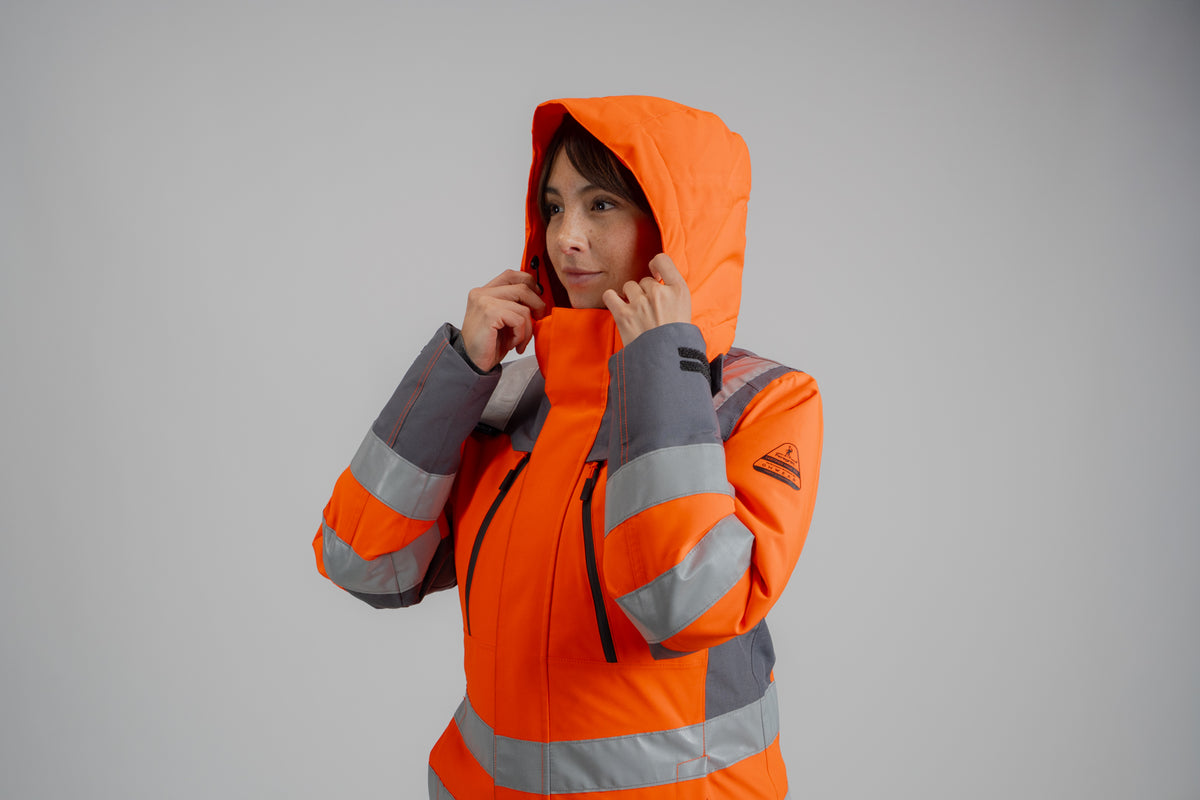 Parka Peregrin Orbital Mujer High Vis – Impermeable Térmica