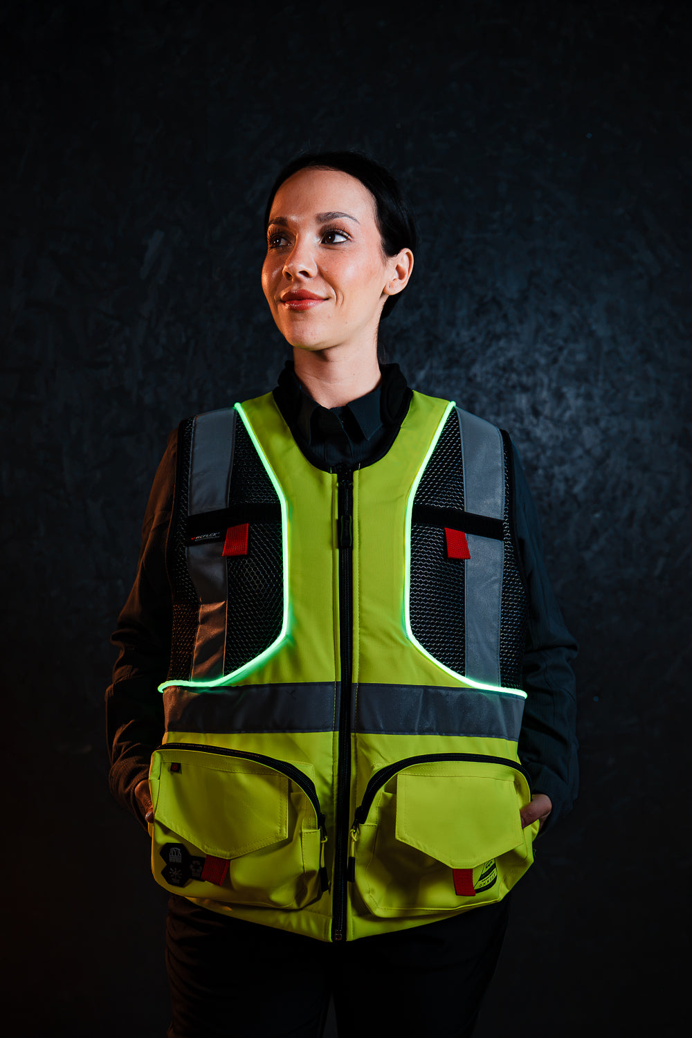 Chaleco Geólogo N1 Gamma Peregrin Unisex con Luces LED – High Vis Premium