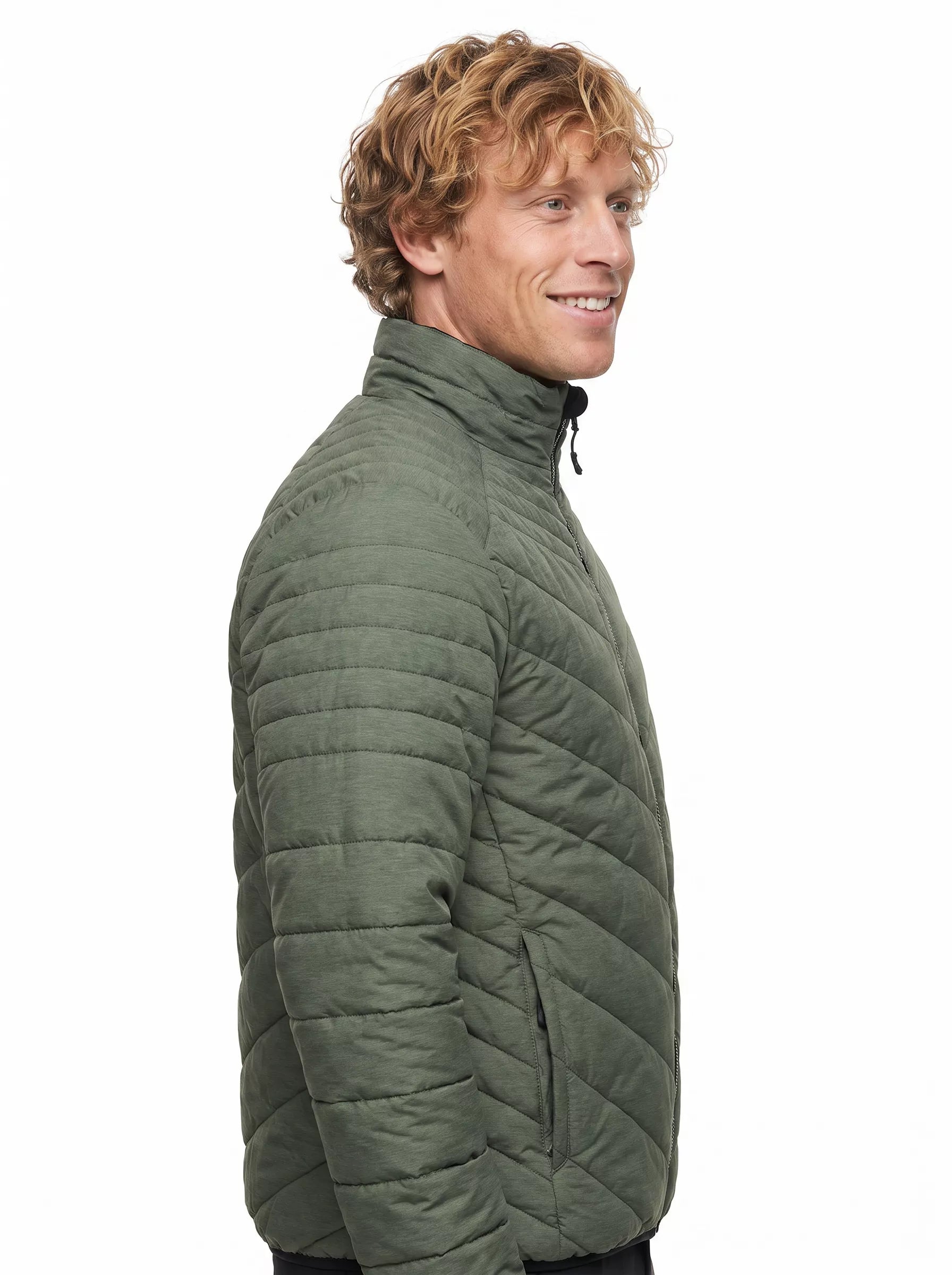 Parka Reversible Hombre Thinsulate™ Z-3000 – Negro/Verde para Trabajo y Outdoor Chile