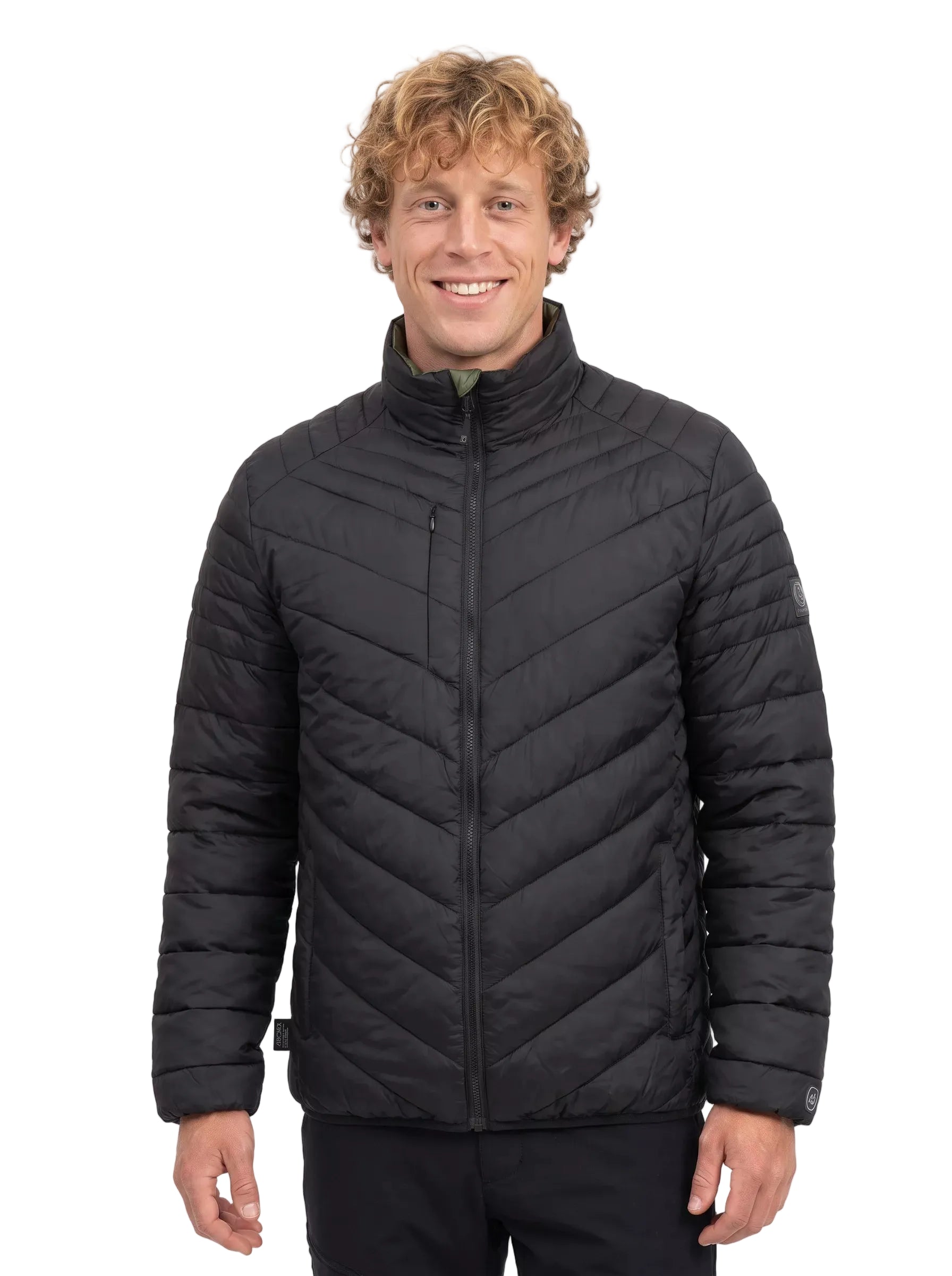 Parka Reversible Hombre Thinsulate™ Z-3000 – Negro/Verde para Trabajo y Outdoor Chile