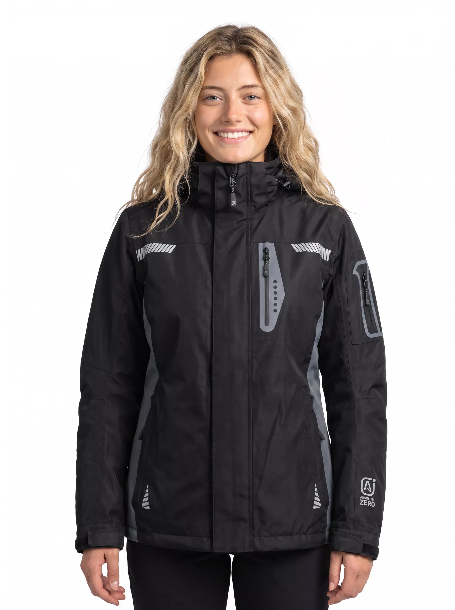 Parka Térmica Impermeable 3 en 1 Mujer Absolute Zero Negro Z-8100