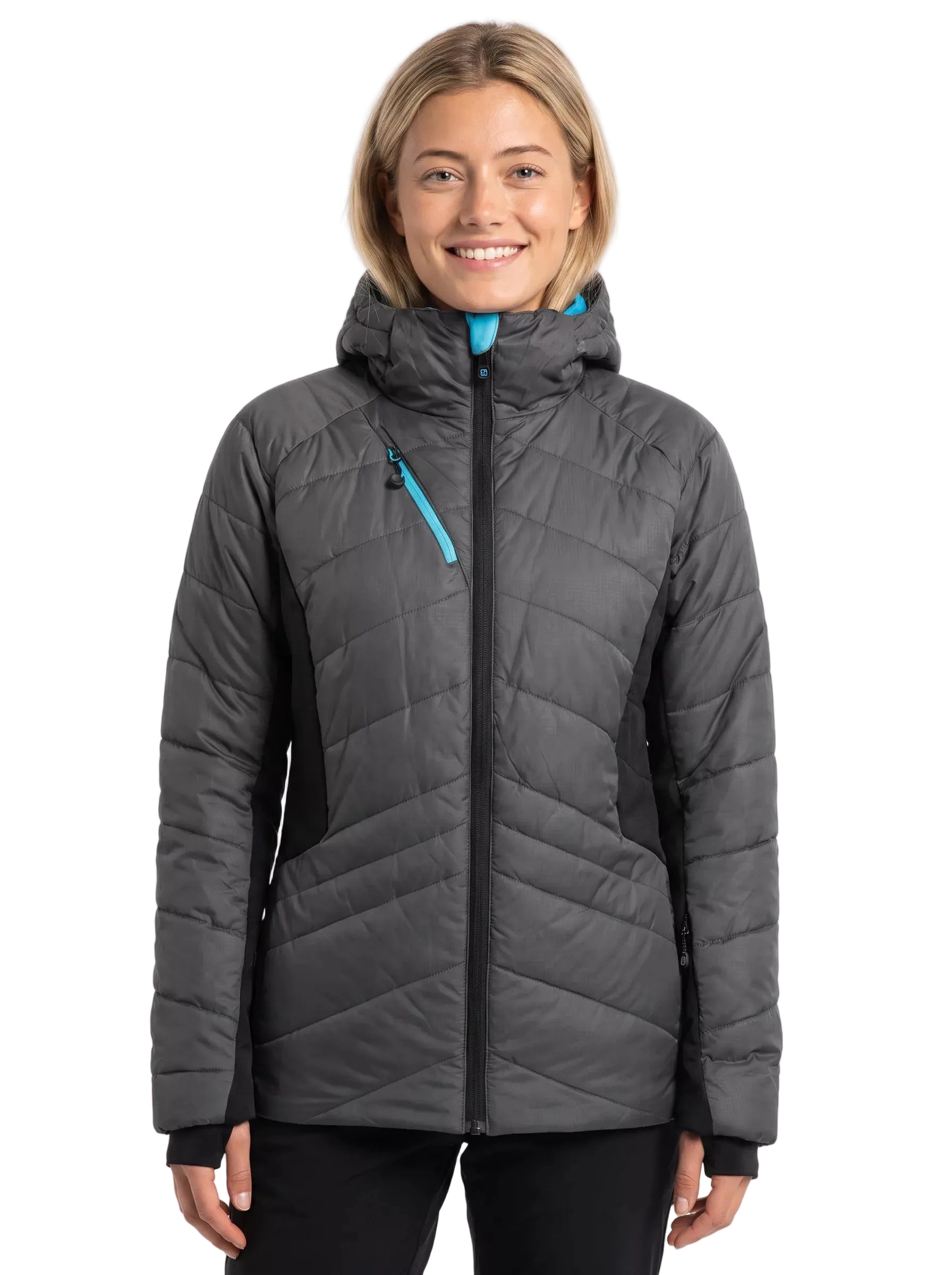 Parka Térmica Mujer Absolute Zero Thinsulate Gris/Negro Z-9100