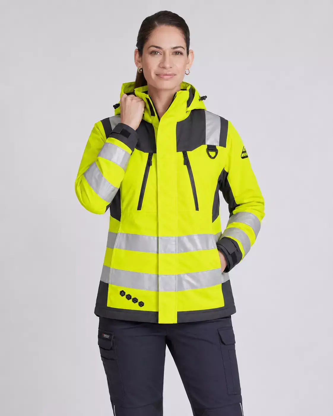 Parka Peregrin Orbital Mujer High Vis – Impermeable Térmica