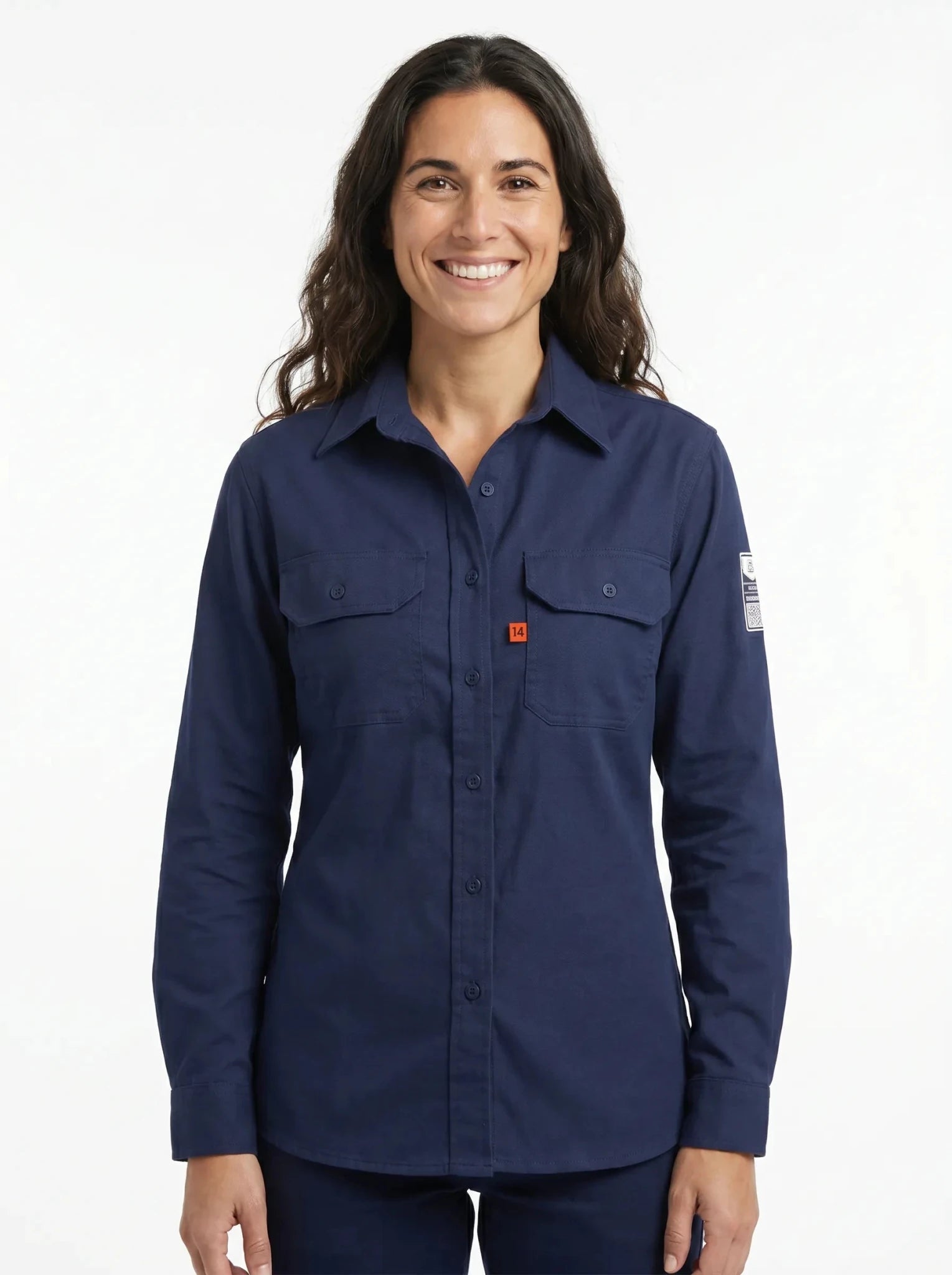Blusa Ignífuga Antiestática Korvo KFR600 – Certificada NFPA 2112, NFPA 70E y ASTM F1506 con Fibra de Carbono y Protección UV 40+ - Anditek