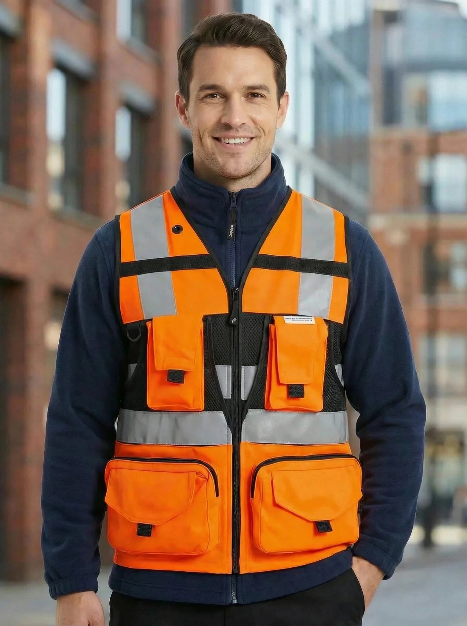 Chaleco de geólogo de alta visibilidad Activex - Anditek