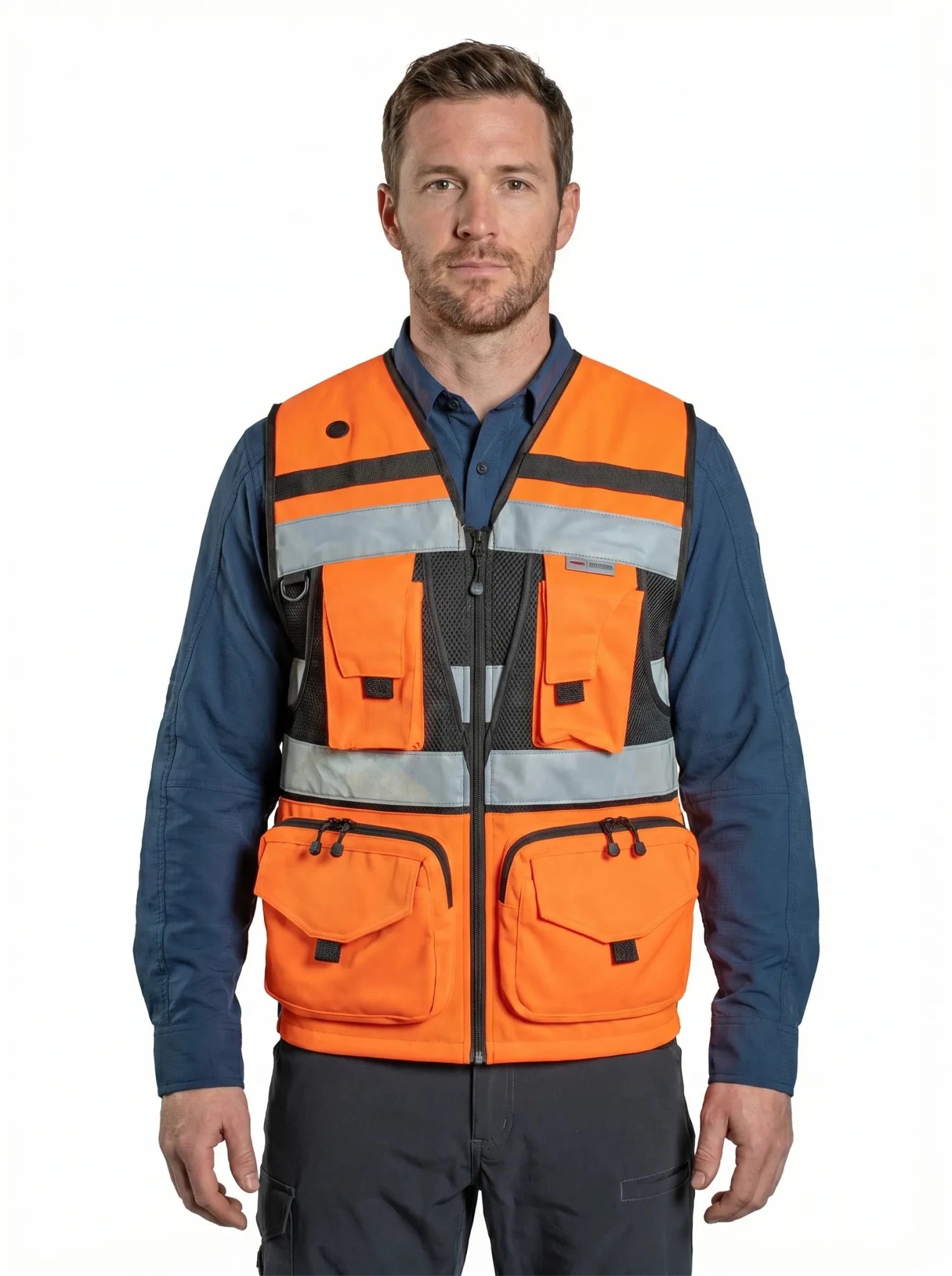 Chaleco Geólogo Alta Visibilidad Activex® | Reflectantes 3M™ | Certificado EN 20471 - Anditek