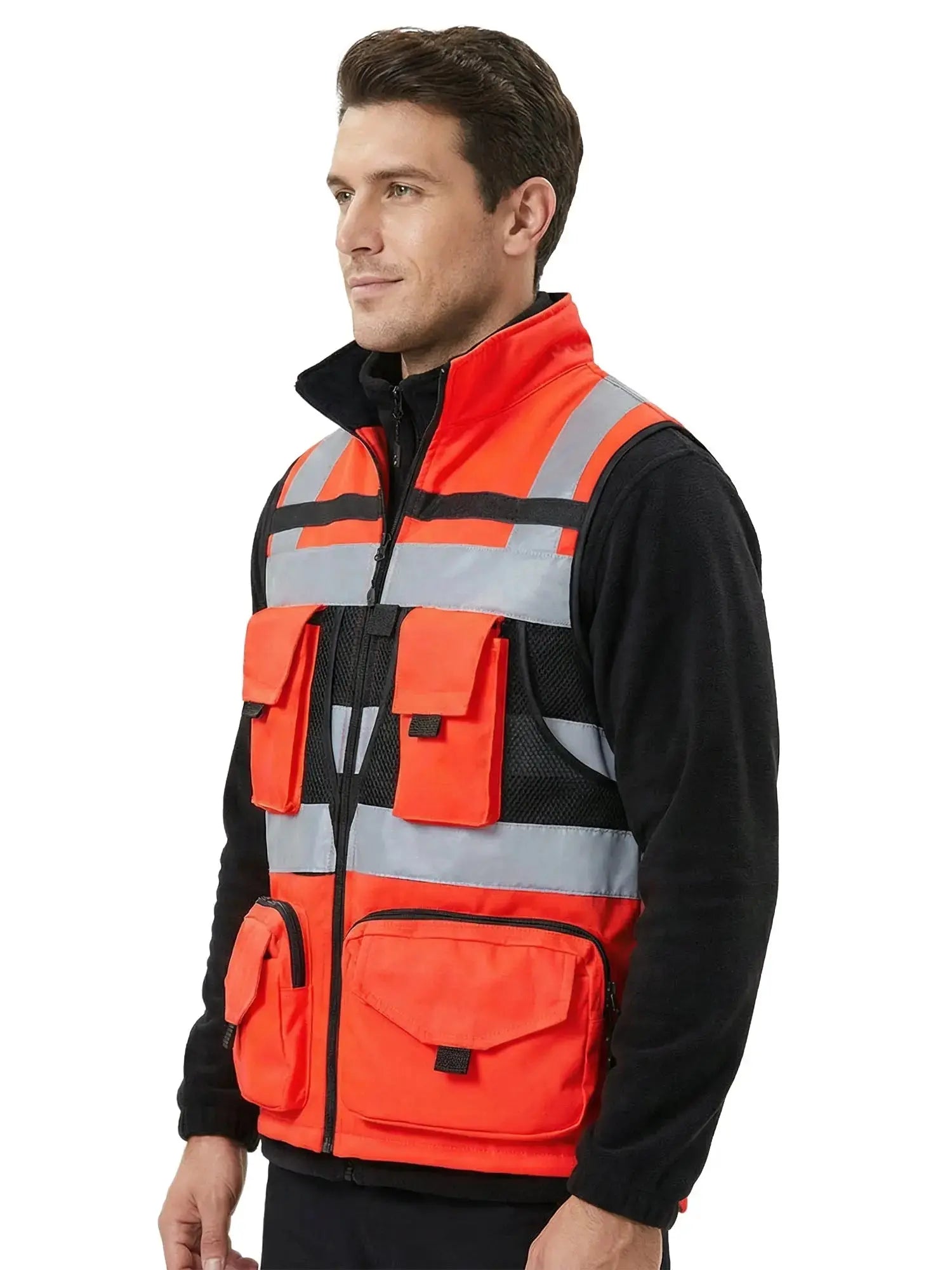 Chaleco Geólogo Miner Rojo con Cuello - Anditek