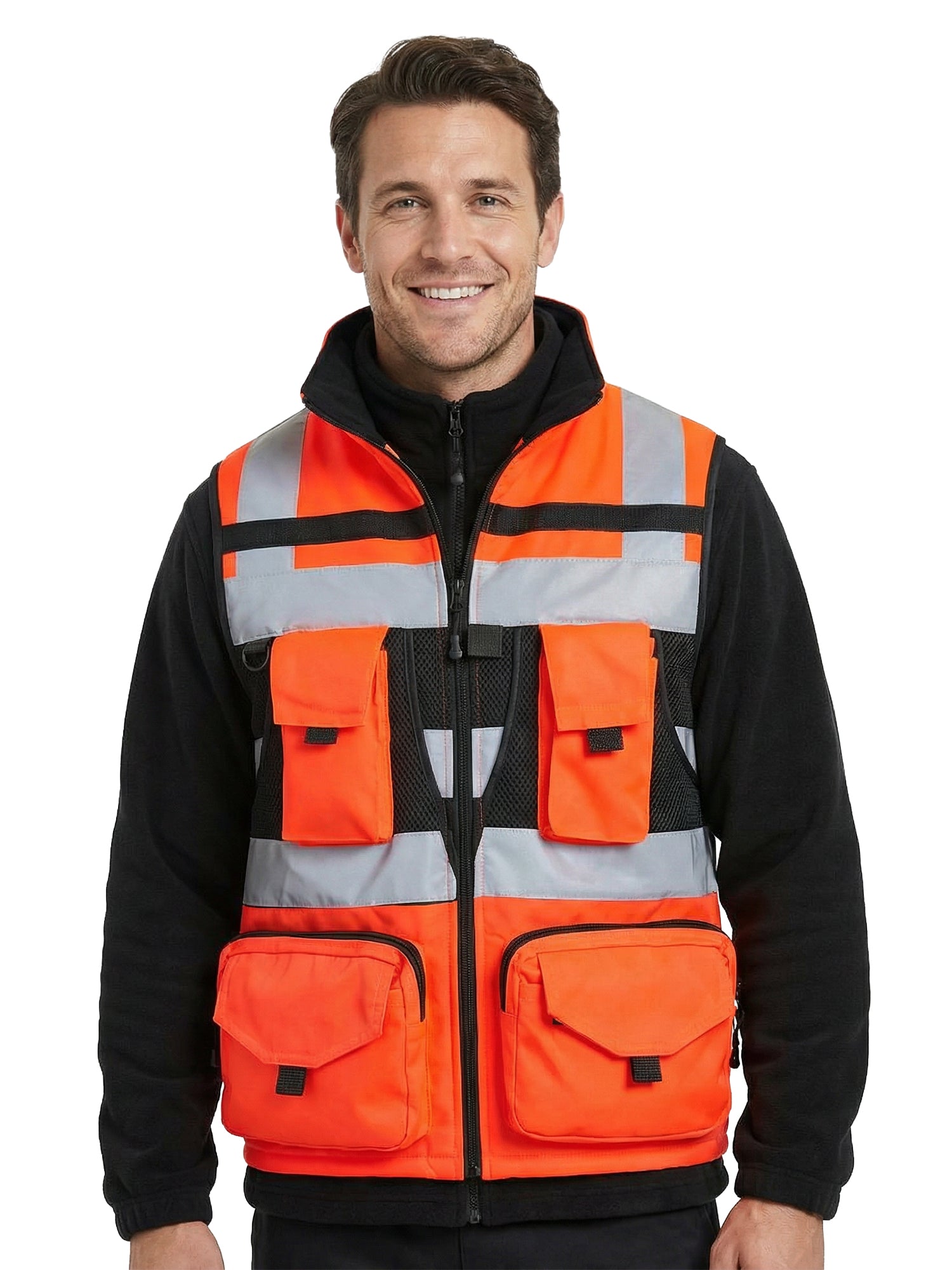 Chaleco Geólogo Miner Rojo con Cuello - Anditek