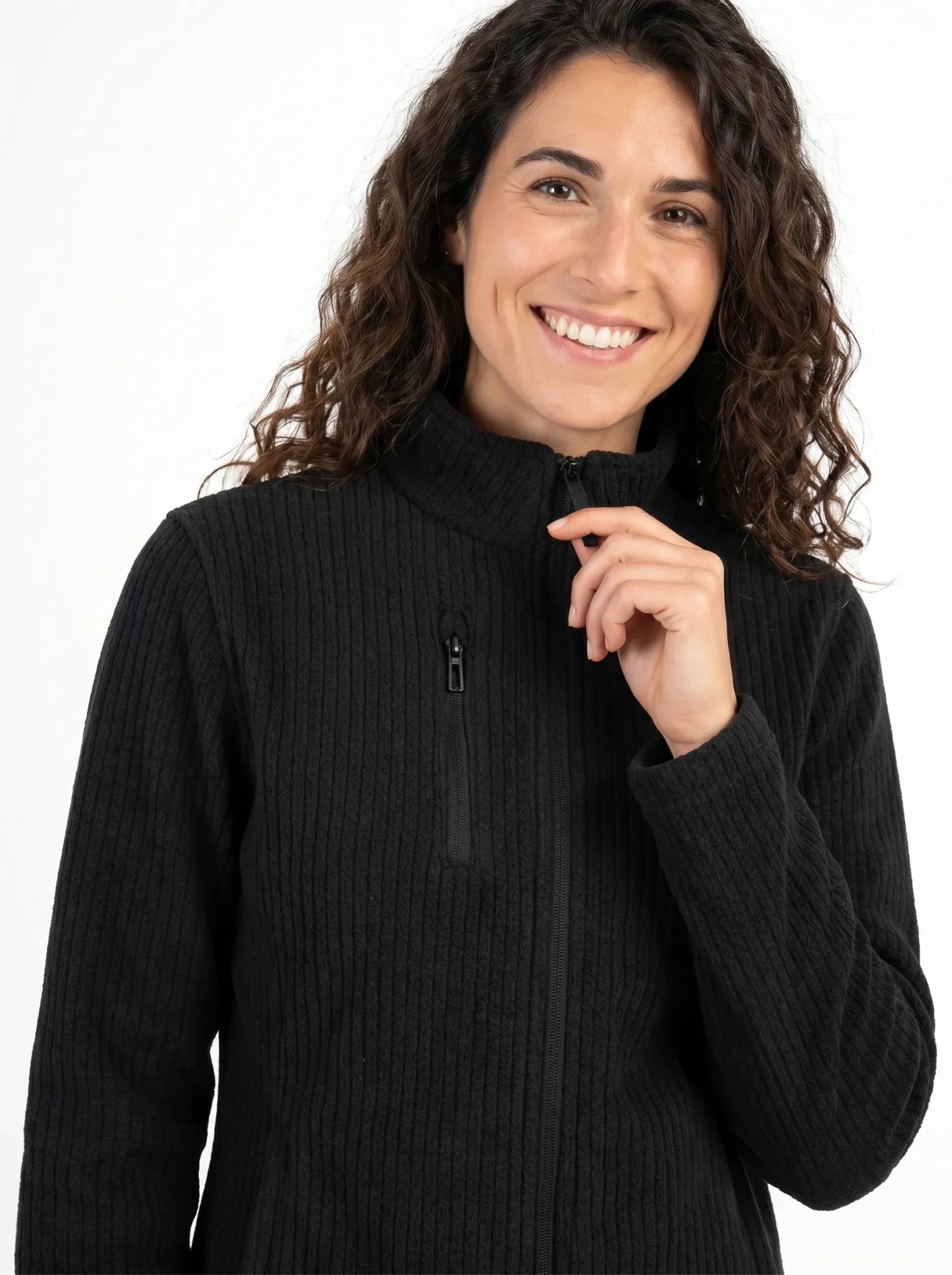 Chaqueta Polar Panal Corporativa Culpeo Mujer – Térmica Texturizada Anditek - Anditek