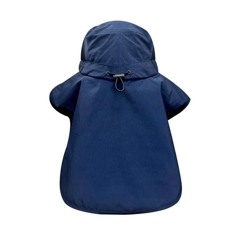 Gorro Legionario Azul con Cubrenuca y Tapa Boca – Protección UV - Anditek