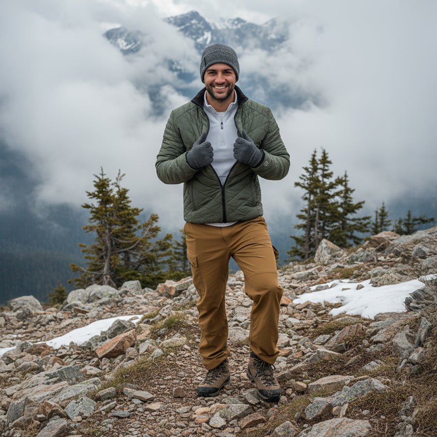 Parka Reversible Thinsulate Hombre negro/verde Z - 3000 - Anditek