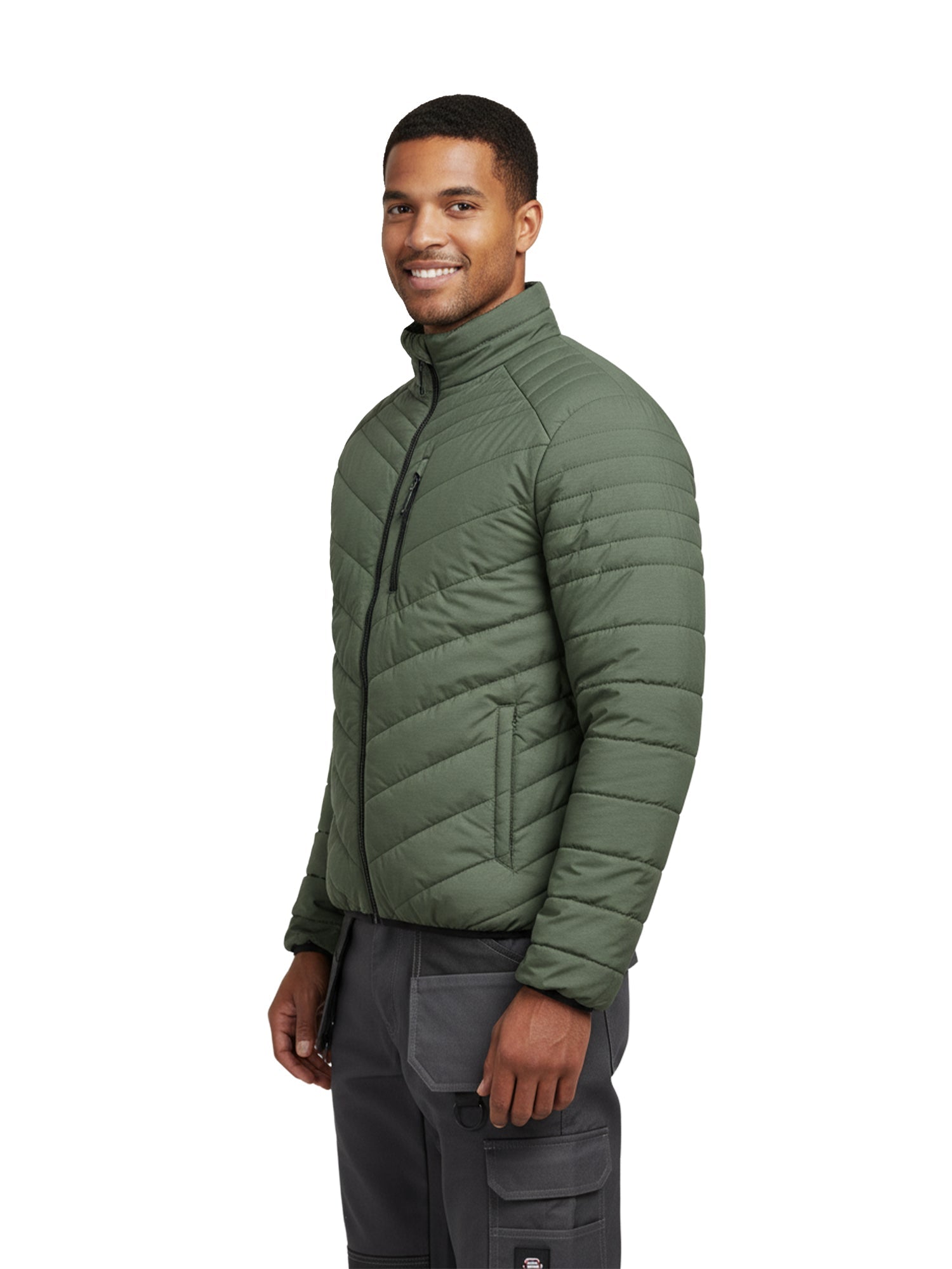 Parka Reversible Thinsulate Hombre negro/verde Z - 3000 - Anditek
