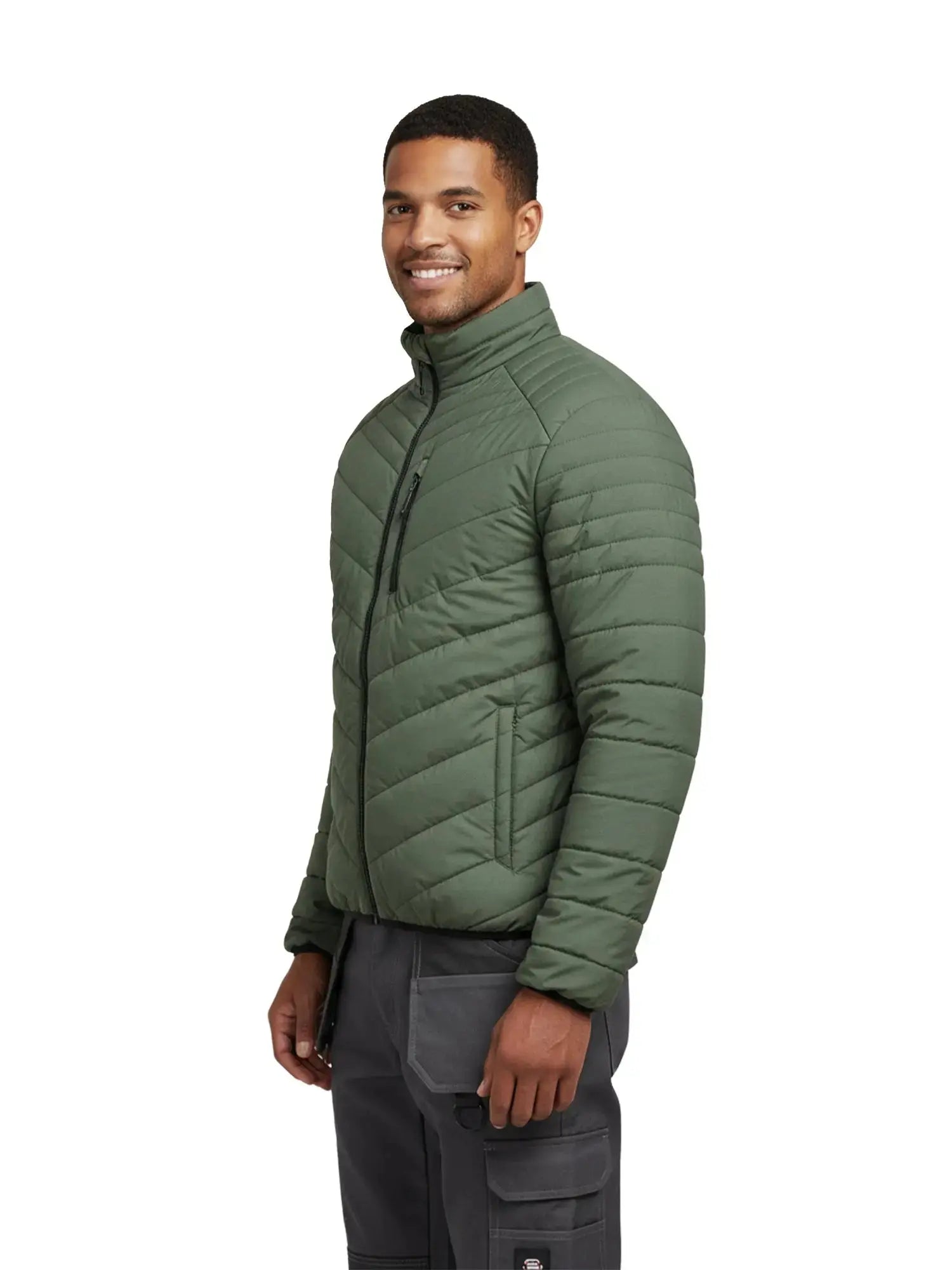 Parka Reversible Thinsulate Hombre negro/verde Z - 3000 - Anditek