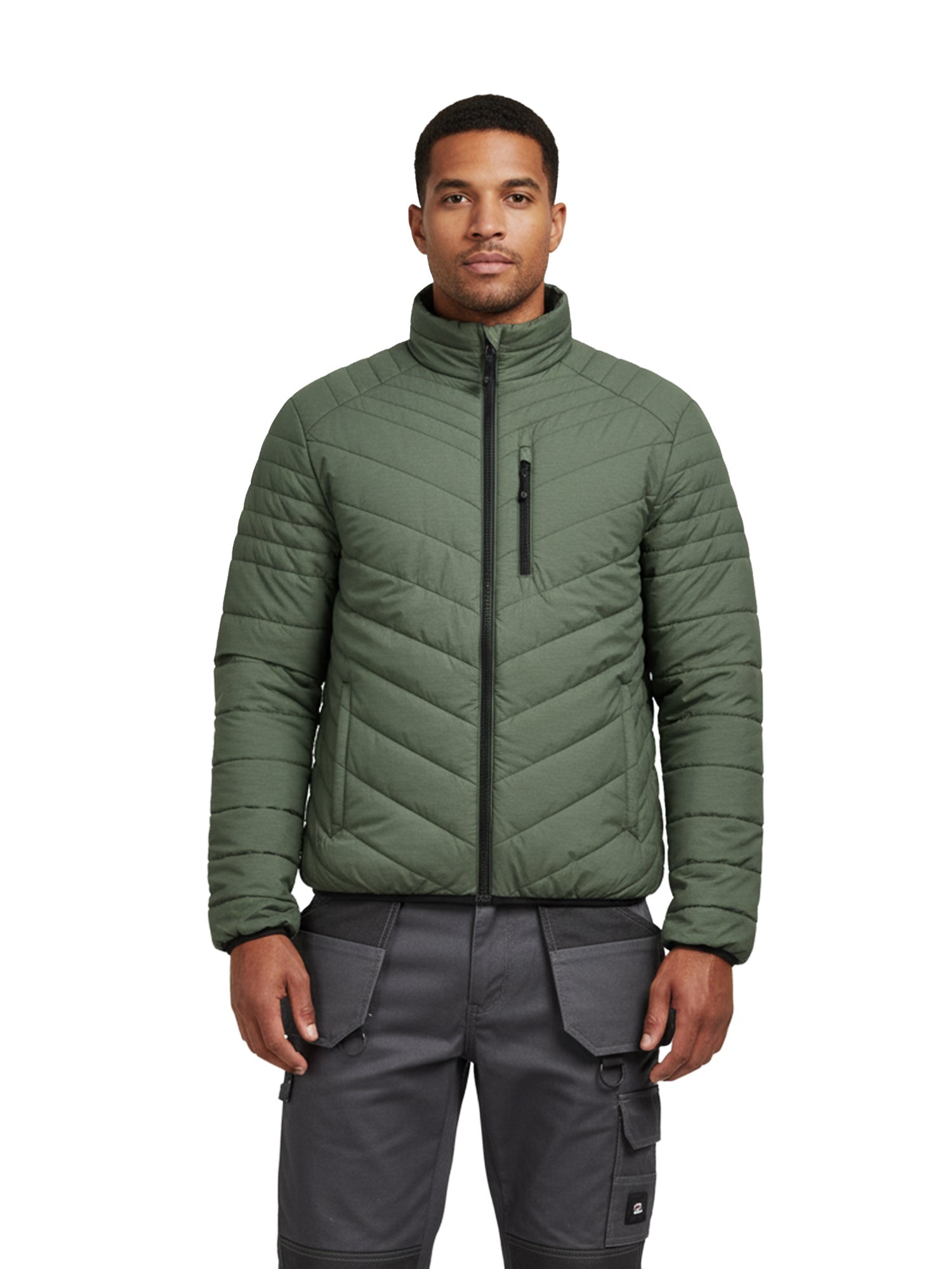 Parka Reversible Thinsulate Hombre negro/verde Z - 3000 - Anditek