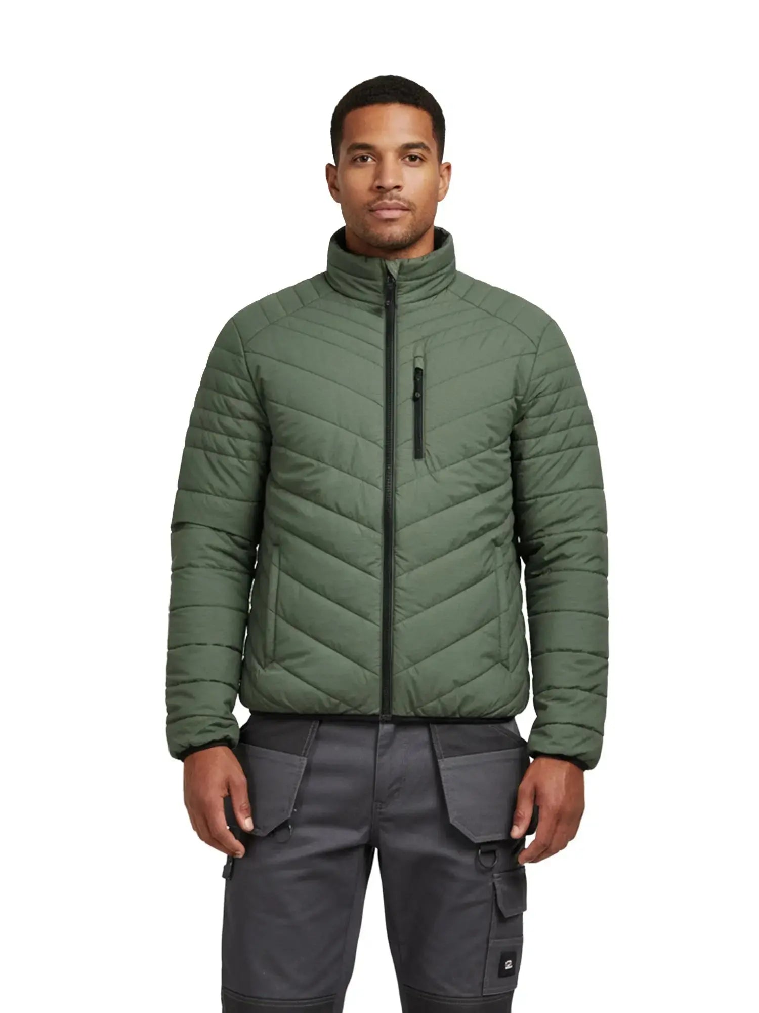 Parka Reversible Thinsulate Hombre negro/verde Z - 3000 - Anditek