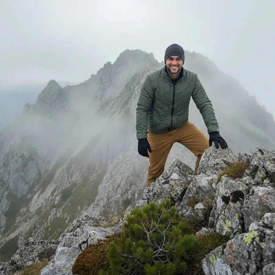 Parka Reversible Thinsulate Hombre negro/verde Z - 3000 - Anditek