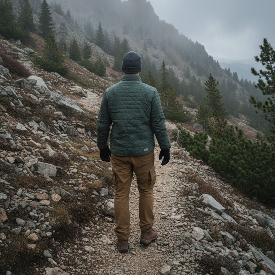 Parka Reversible Thinsulate Hombre negro/verde Z - 3000 - Anditek