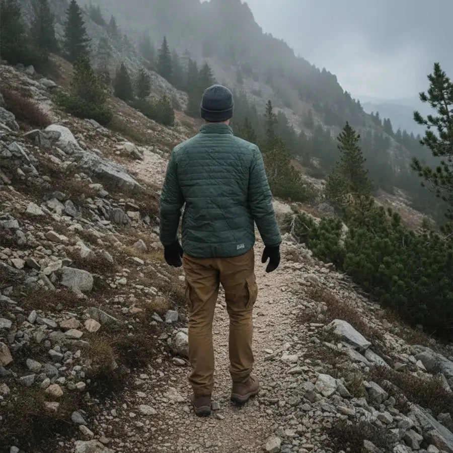 Parka Reversible Thinsulate Hombre negro/verde Z - 3000 - Anditek