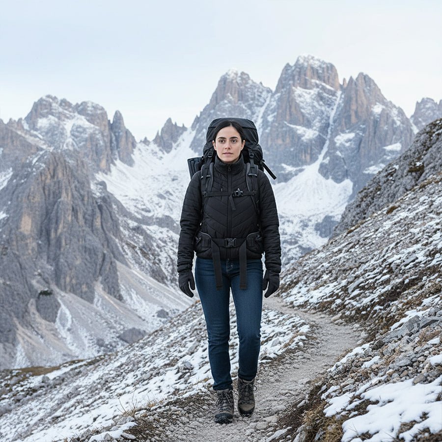 Parka Reversible Thinsulate Mujer Z - 3100 Negro/Malva - Anditek