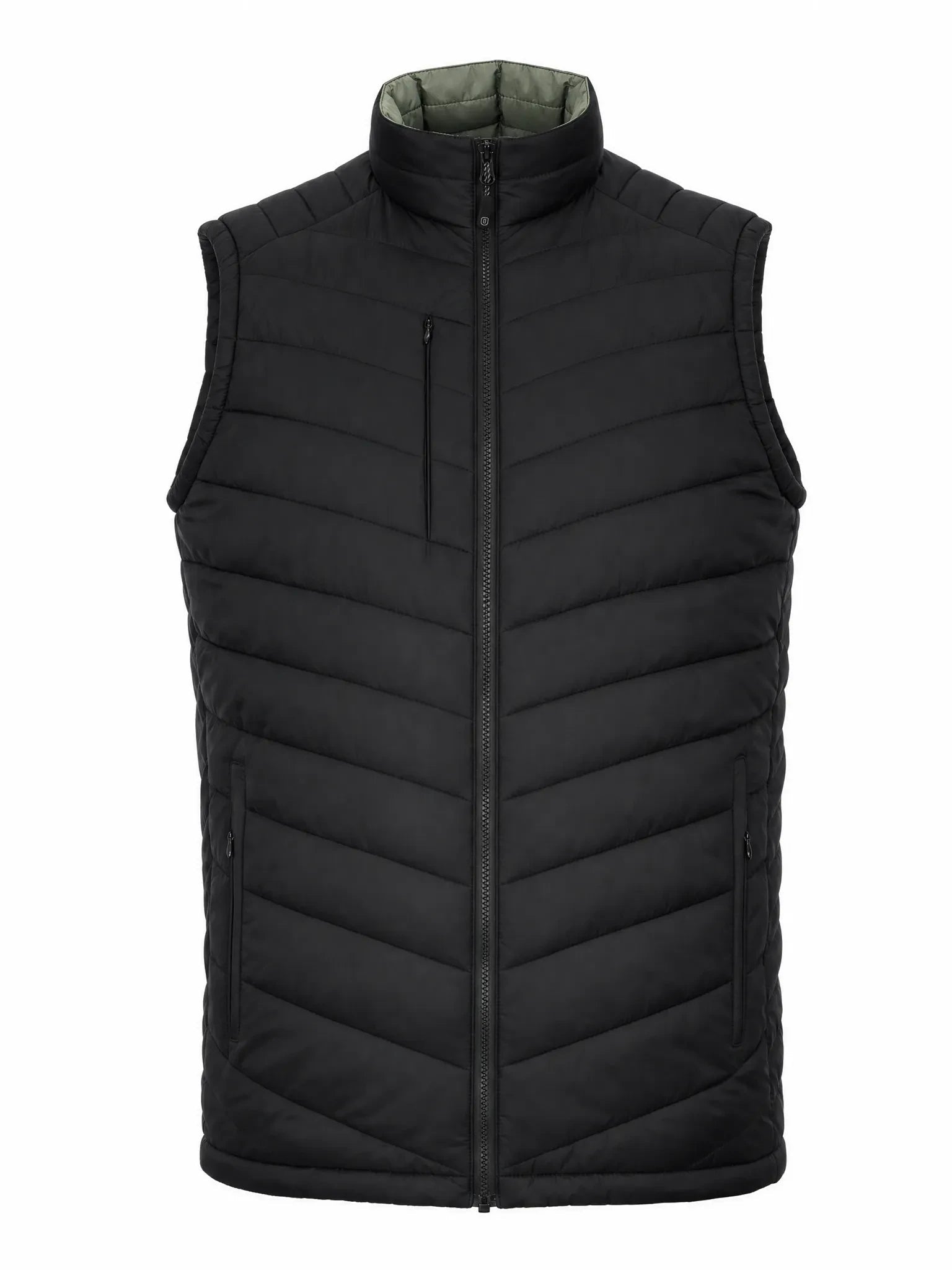 Parka Sin Manga Reversible Thinsulate Hombre Negro/Verde Z - 2000 Absolute Zero - Anditek