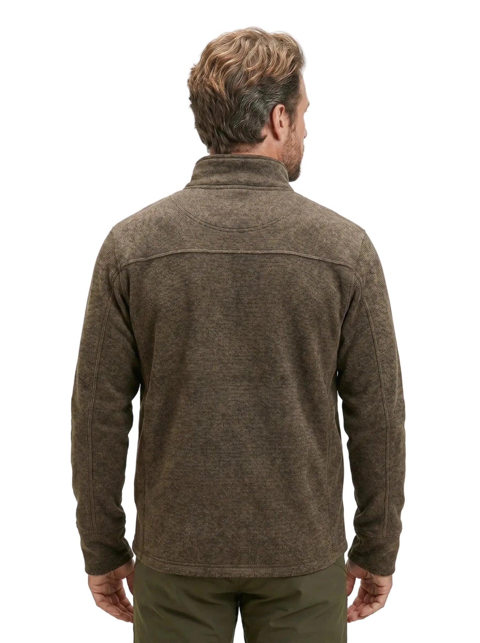 Polar Térmico Hombre Oxwear Thunder – Thermafleece® Texturado Full Zip Azul Café Gris Chile - Anditek