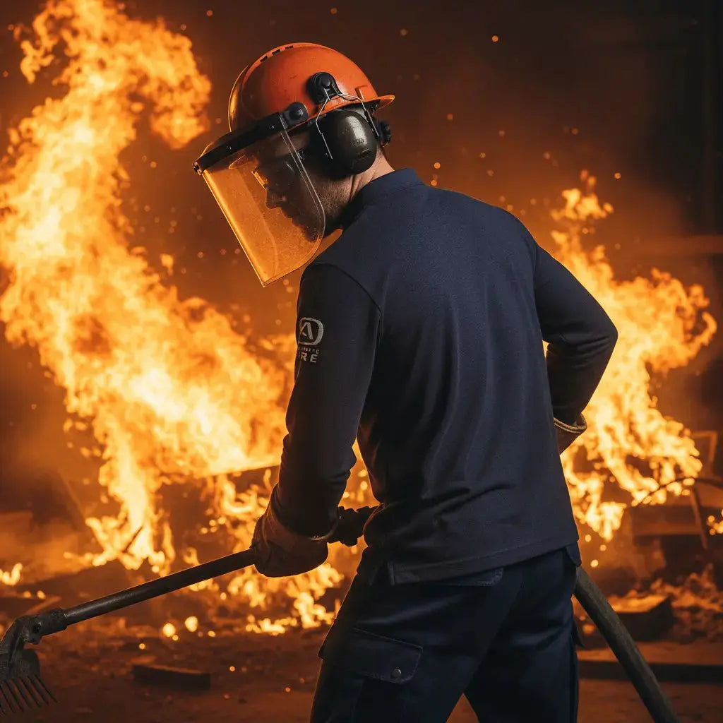 Polera Ignífuga Absolute Fire NFPA Azul - Anditek