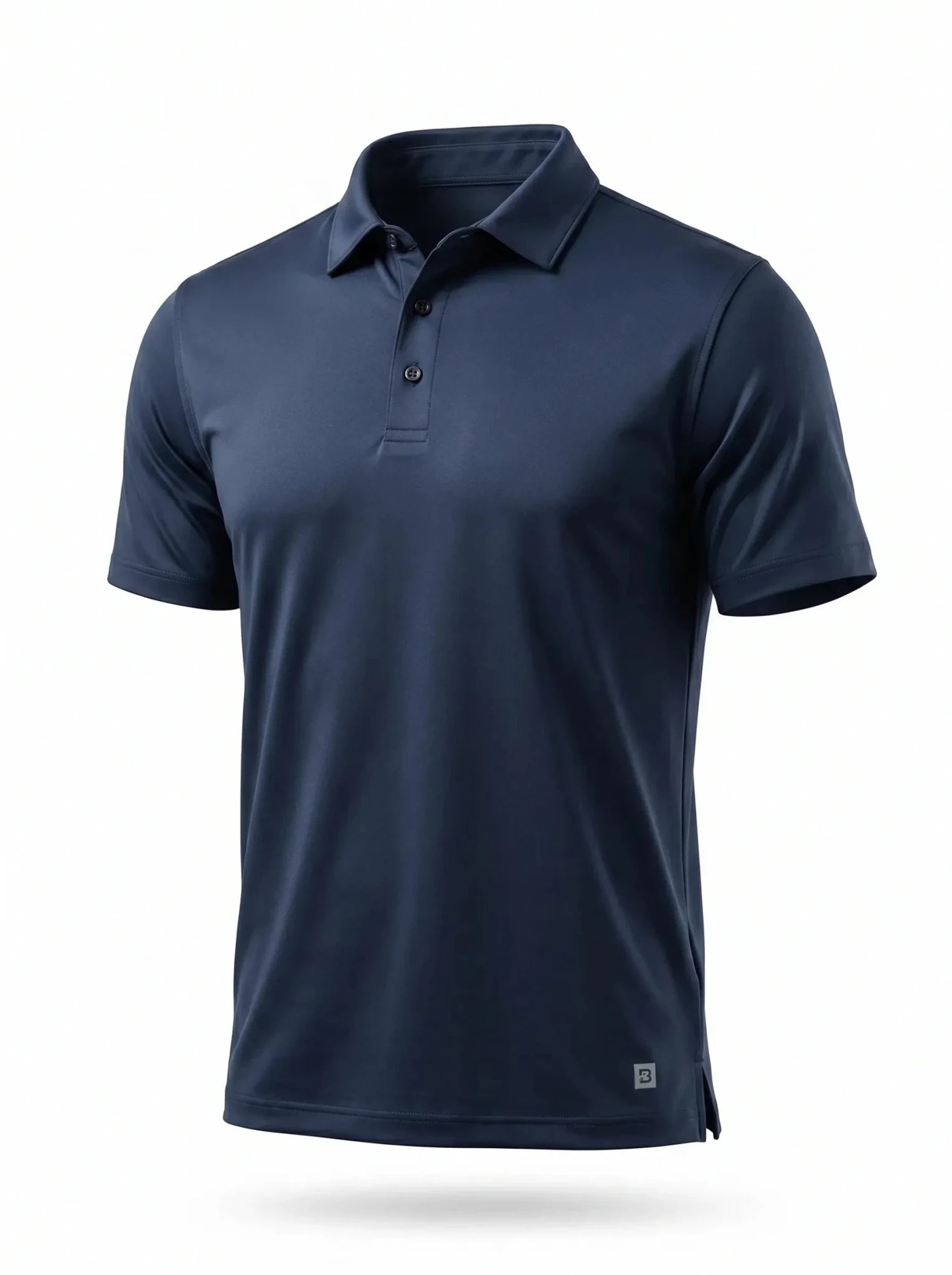 Polera Técnica Hombre Oxwear Amur – Tejido Cationic Transpirable Negro y Azul Patrol Chile - Anditek