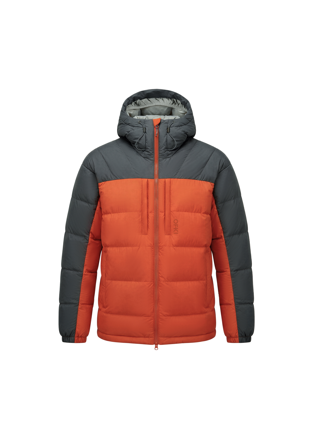 Parka Kuren Pluma Con Gorro Hombre Red Clay
