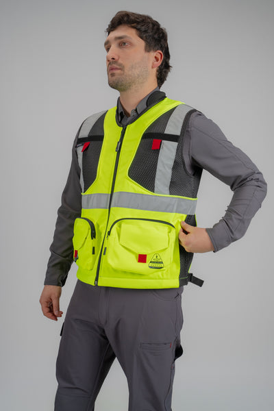 Chaleco Geólogo N1 Gamma Peregrin Unisex con Luces LED – High Vis Premium