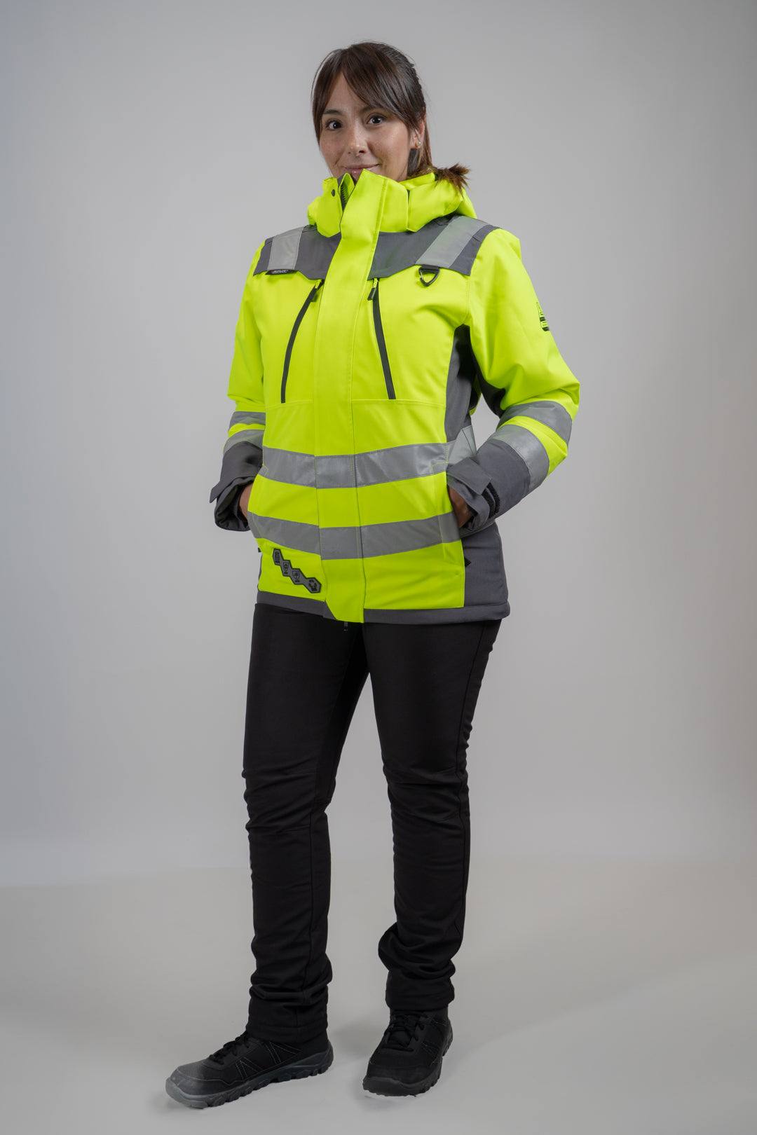 Parka Peregrin Orbital Mujer High Vis – Impermeable Térmica