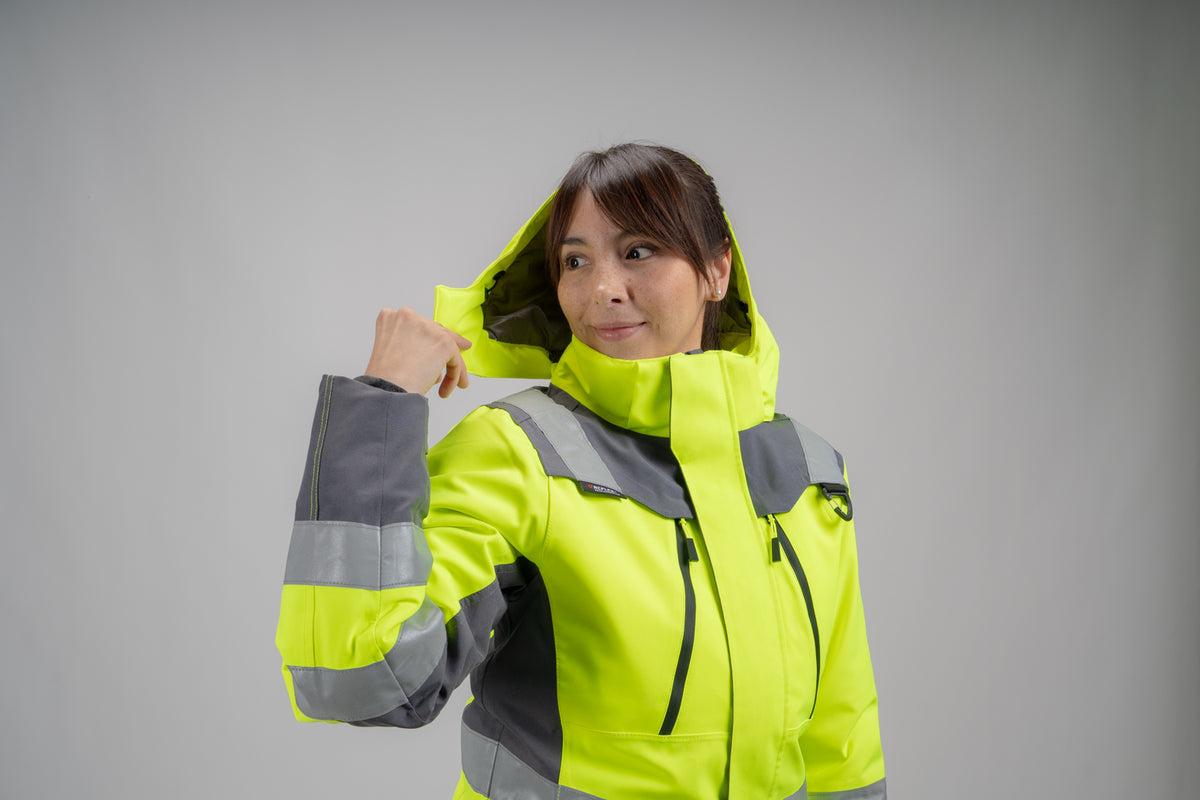 Parka Peregrin Orbital Mujer High Vis – Impermeable Térmica