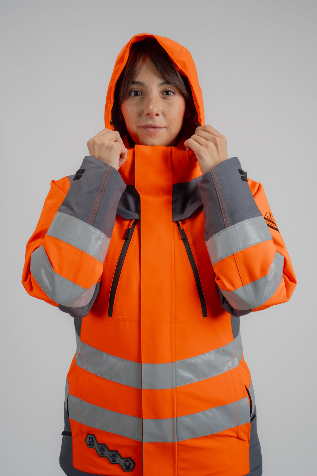 Parka Peregrin Orbital Mujer High Vis – Impermeable Térmica
