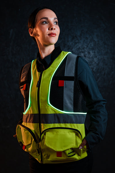 Chaleco Geólogo N1 Gamma Peregrin Unisex con Luces LED – High Vis Premium
