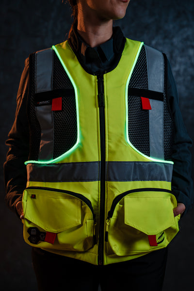 Chaleco Geólogo N1 Gamma Peregrin Unisex con Luces LED – High Vis Premium