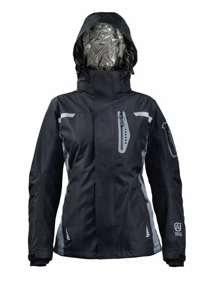 Parka Térmica Impermeable 3 en 1 Mujer Absolute Zero Negro Z-8100