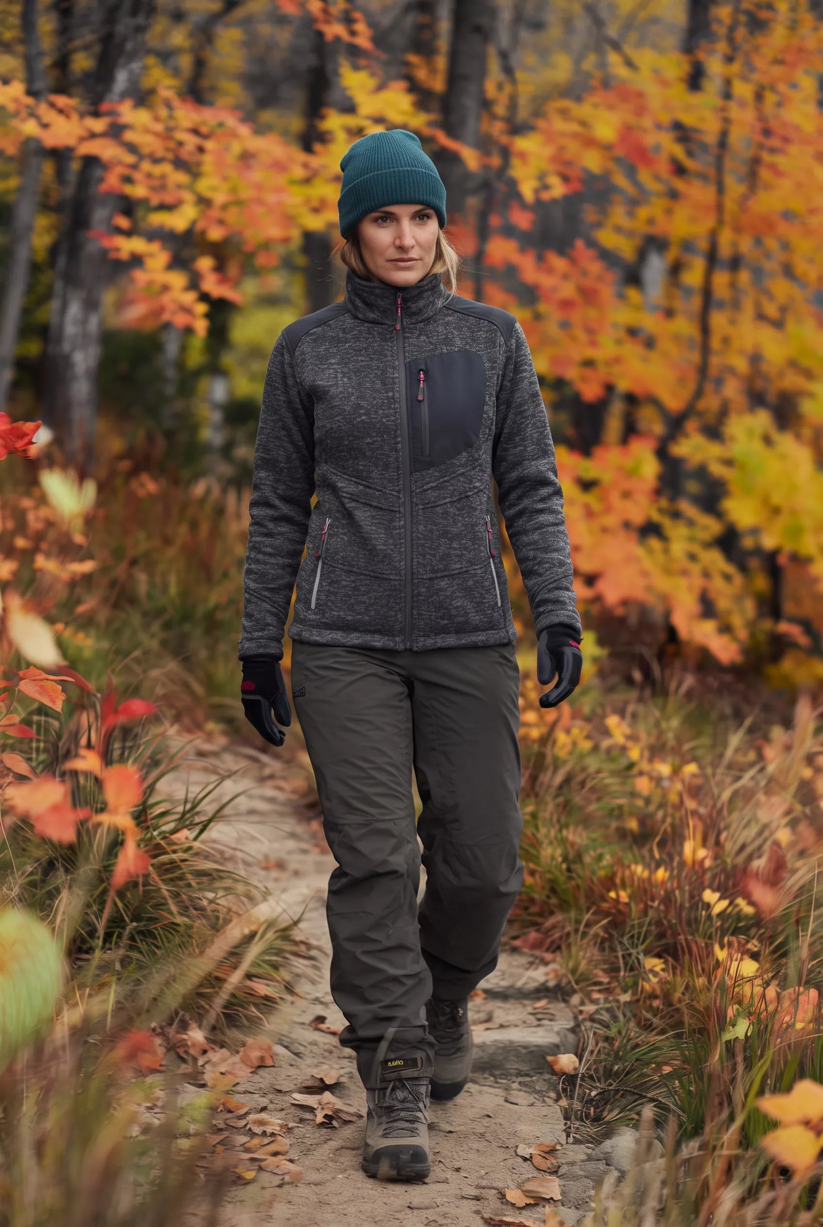 Chaqueta Micropolar Térmica Mujer Absolute Zero Z-301 Gris