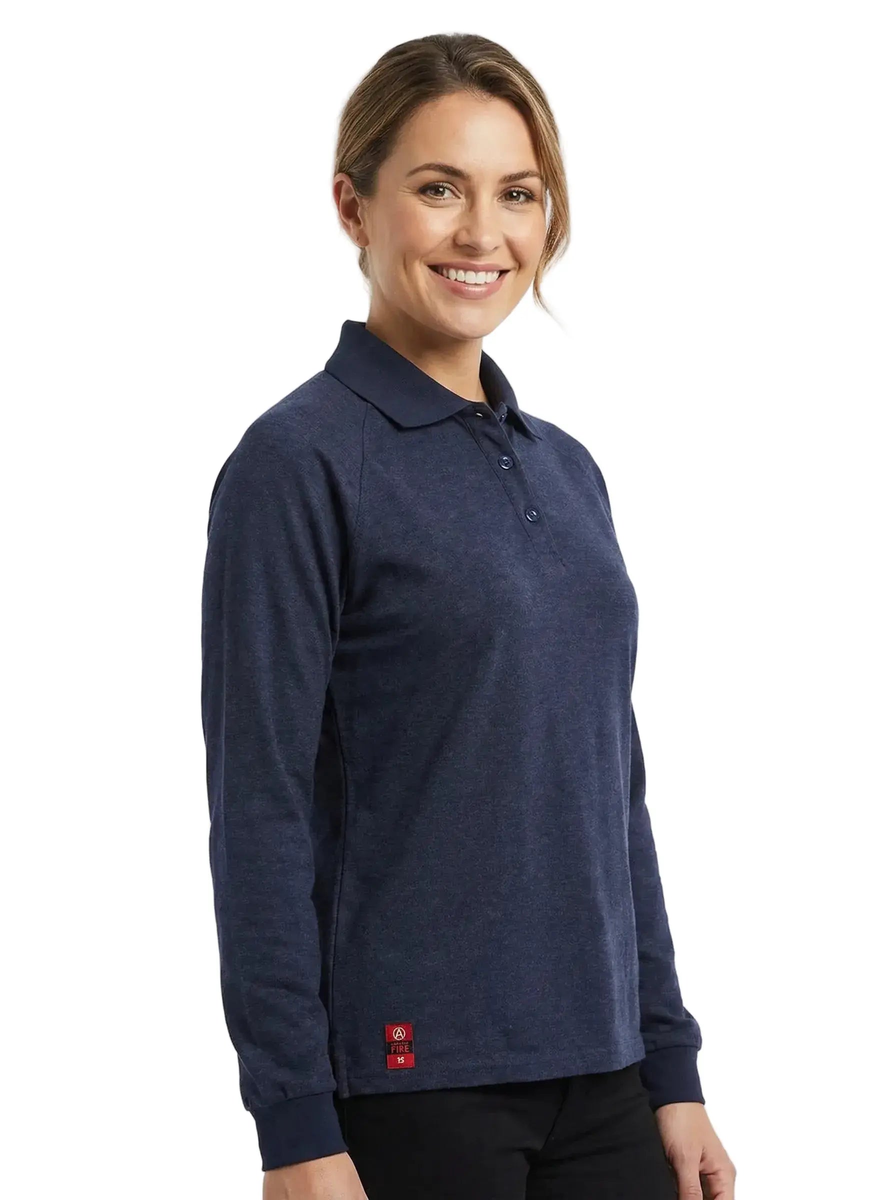 Polera Ignífuga Absolute Fire Mujer NFPA Azul Absolute Fire®