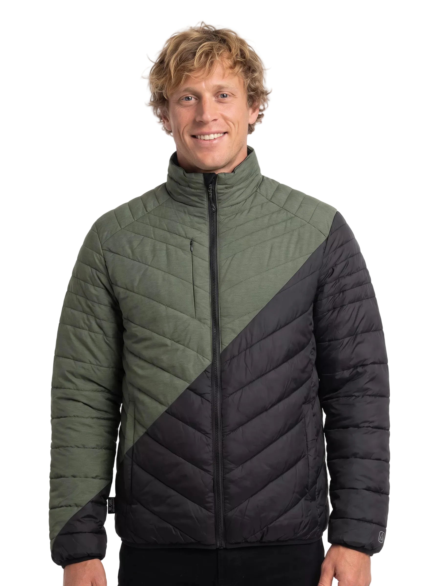 Parka Reversible Hombre Thinsulate™ Z-3000 – Negro/Verde para Trabajo y Outdoor Chile