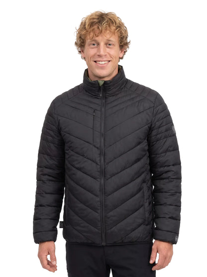 Parka Reversible Hombre Thinsulate™ Z-3000 – Negro/Verde para Trabajo y Outdoor Chile
