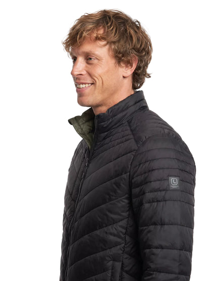 Parka Reversible Hombre Thinsulate™ Z-3000 – Negro/Verde para Trabajo y Outdoor Chile