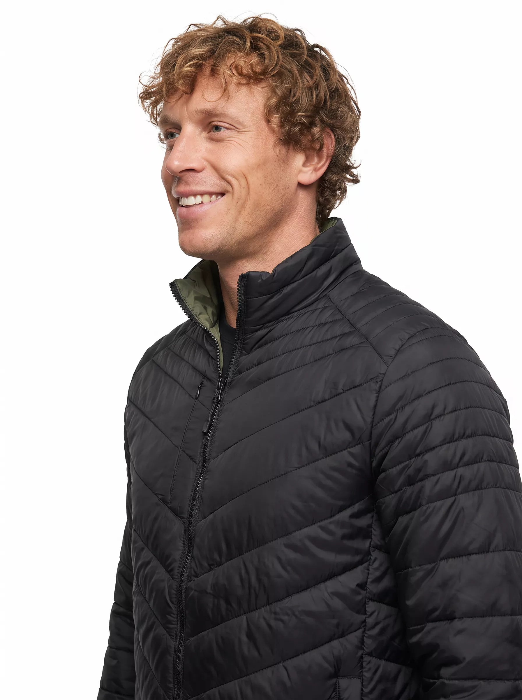 Parka Reversible Hombre Thinsulate™ Z-3000 – Negro/Verde para Trabajo y Outdoor Chile