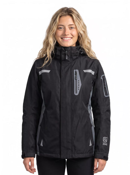 Parka Térmica Impermeable 3 en 1 Mujer Absolute Zero Negro Z-8100