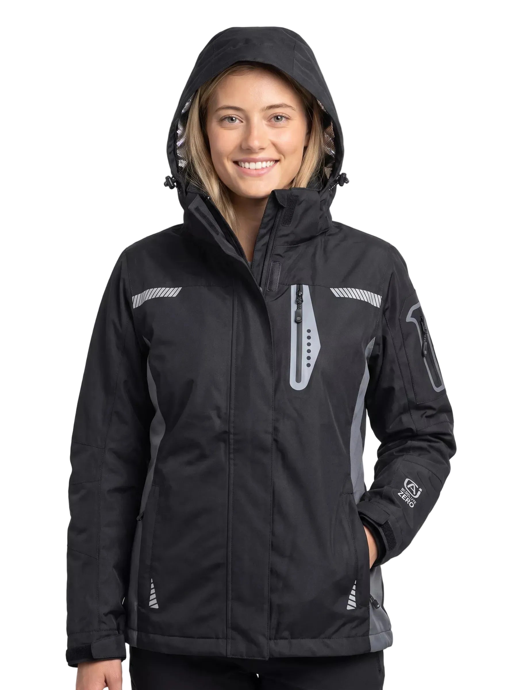 Parka Térmica Impermeable 3 en 1 Mujer Absolute Zero Negro Z-8100