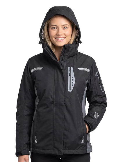 Parka Térmica Impermeable 3 en 1 Mujer Absolute Zero Negro Z-8100
