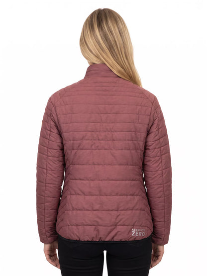 Parka Reversible Mujer Absolute Zero Z-3100 – Thinsulate™ + Nylon Reciclado, Dos Looks en Una Prenda | Negro y Malva