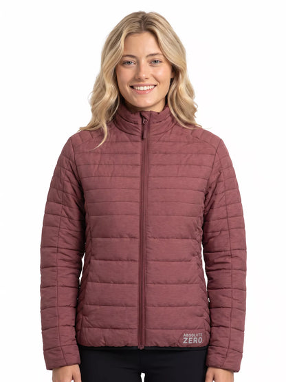Parka Reversible Mujer Absolute Zero Z-3100 – Thinsulate™ + Nylon Reciclado, Dos Looks en Una Prenda | Negro y Malva