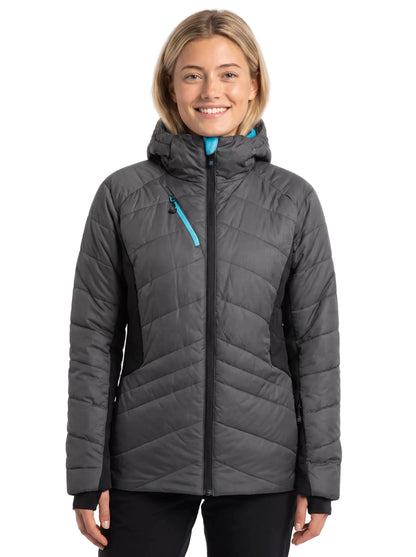 Parka Térmica Mujer Absolute Zero Thinsulate Gris/Negro Z-9100