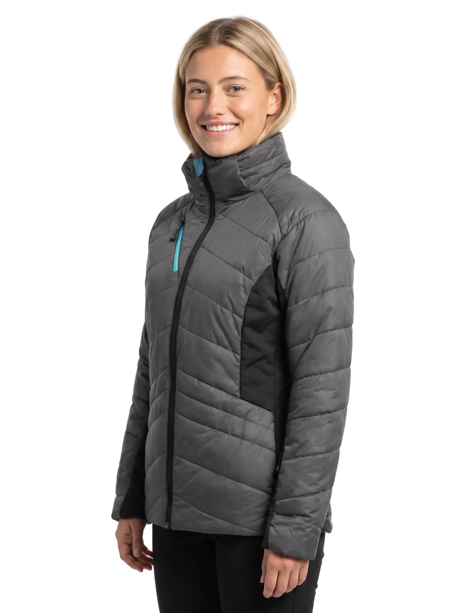 Parka Térmica Mujer Absolute Zero Thinsulate Gris/Negro Z-9100